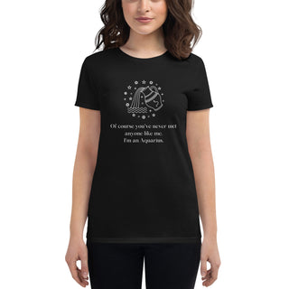 Aquarius Women's short sleeve t-shirt dark - Bodhi Align