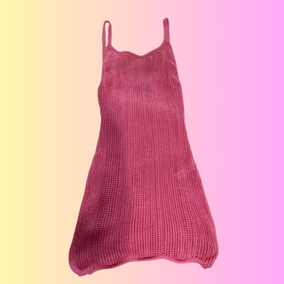 Boohoo pink crochet coverup - Bodhi Align