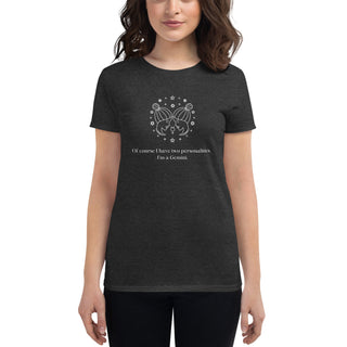 Gemini Women's short sleeve t-shirt dark - Bodhi Align